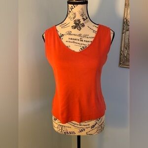 Ann Taylor Loft Red Shell Tank Medium